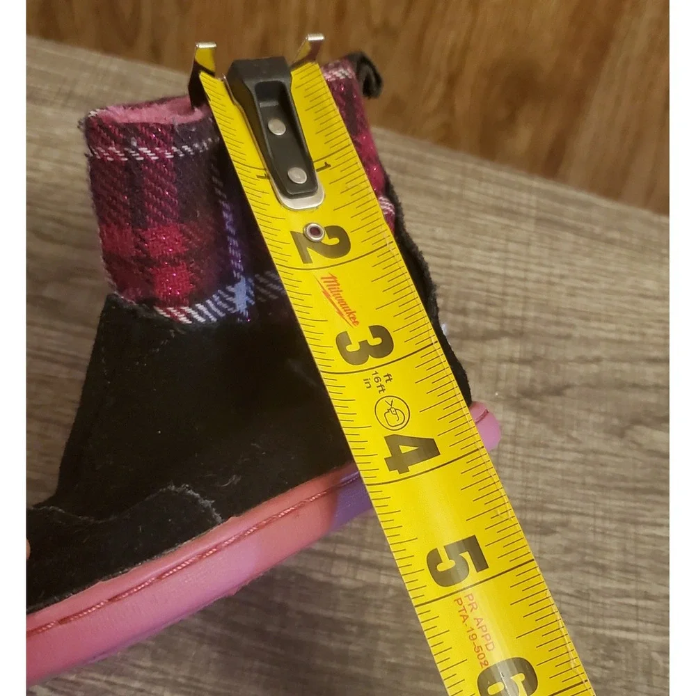 Toms Nepal Winter Boots Toddler Size 5‎ Black Pink